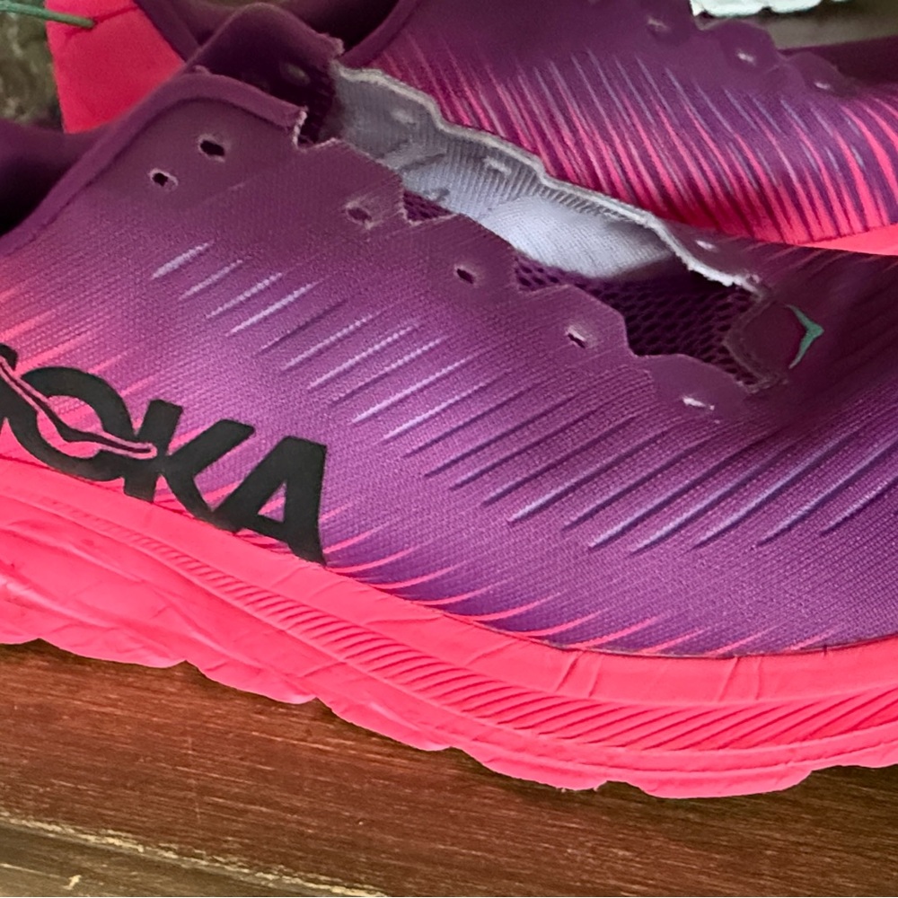 Hoka Women's Rincon 3, Pink, Purple, Teal Ladies Size 10B Athletic Shoes